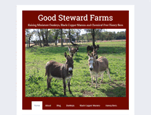 Tablet Screenshot of goodstewardfarms.com